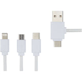 Cavo di ricarica 5 in 1 con additivo antibatterico Pure personalizzato con logo - Pubblienne