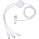 Cavo di ricarica 5 in 1 con additivo antibatterico Pure personalizzato con logo - Pubblienne
