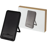 Stazione di ricarica in plastica riciclata da 10 W con supporto per telefono Loop personalizzato con logo - Pubblienne