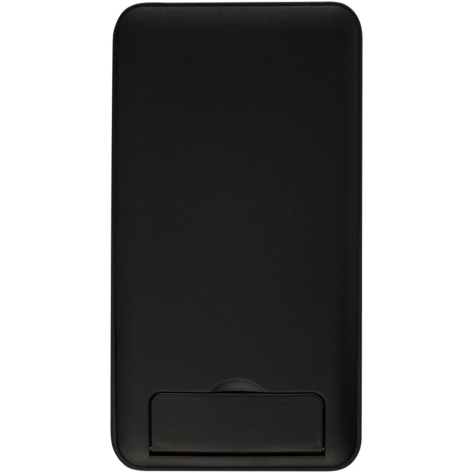 Stazione di ricarica in plastica riciclata da 10 W con supporto per telefono Loop personalizzato con logo - Pubblienne