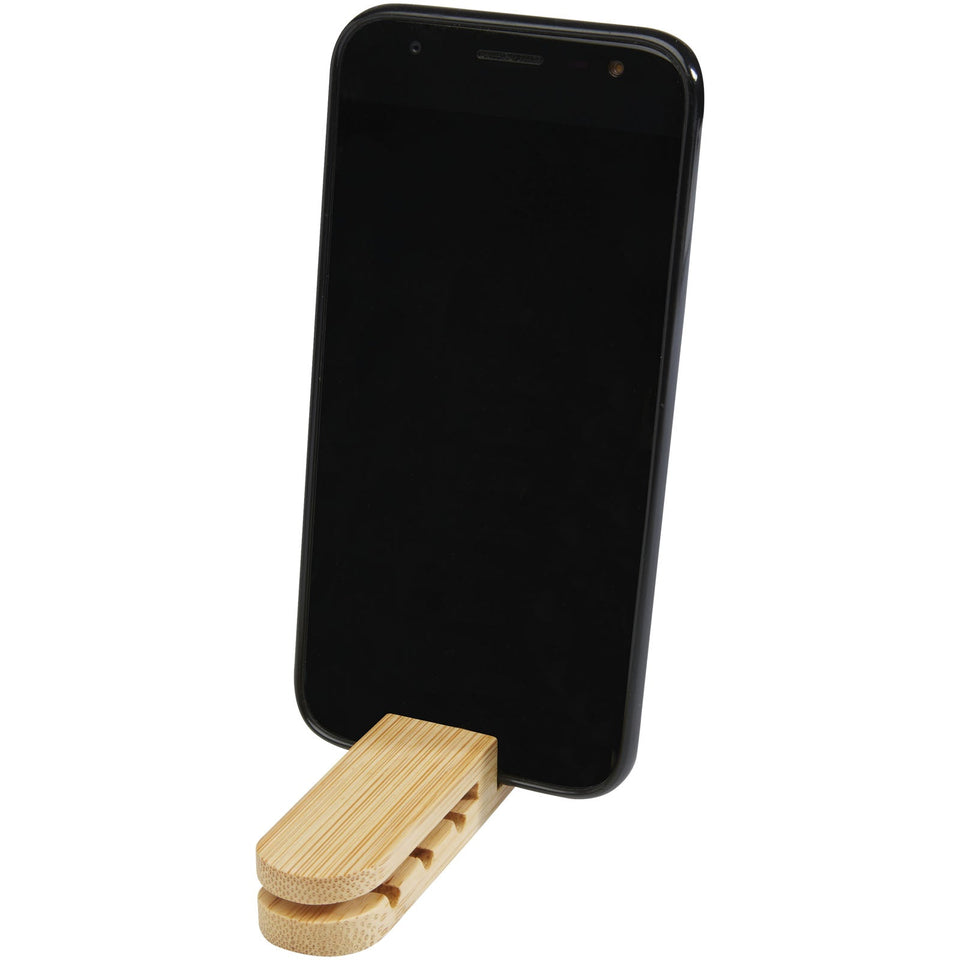 Organizer per cavi in bambù Edulis personalizzato con logo - Pubblienne
