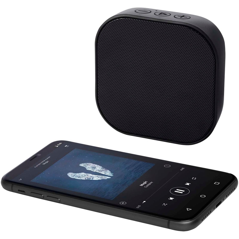 Mini speaker Bluetooth® 2.0 in plastica riciclata RCS da 3 W Stark personalizzato con logo - Pubblienne