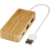 Hub USB in bambù Tapas personalizzato con logo - Pubblienne