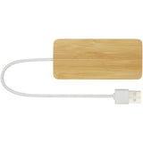Hub USB in bambù Tapas personalizzato con logo - Pubblienne