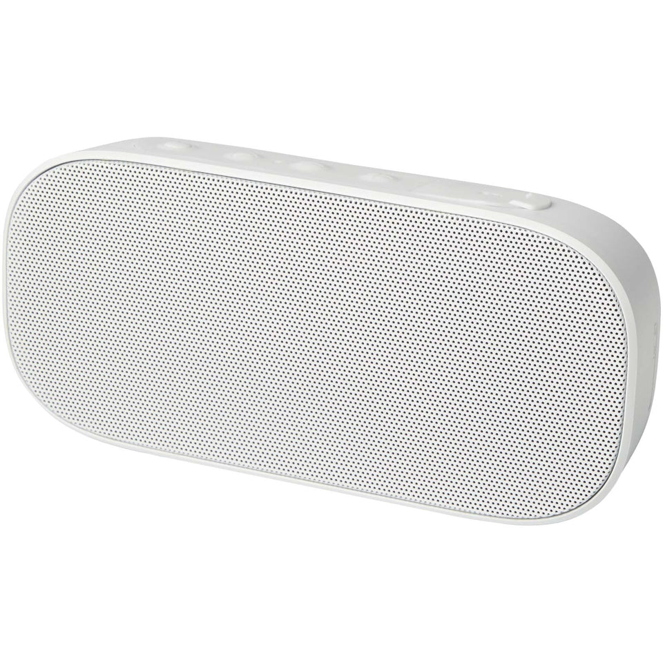Altoparlante Bluetooth® IPX5 in plastica riciclata da 5 W Stark 2.0 personalizzato con logo - Pubblienne