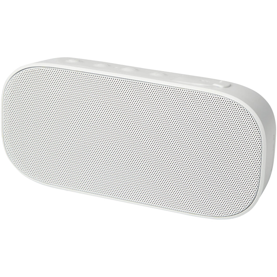 Altoparlante Bluetooth® IPX5 in plastica riciclata da 5 W Stark 2.0 personalizzato con logo - Pubblienne