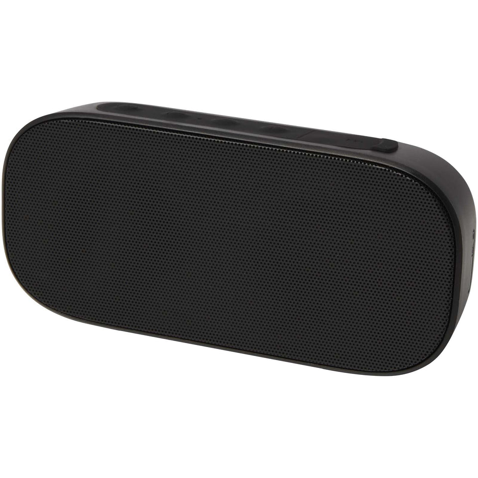 Altoparlante Bluetooth® IPX5 in plastica riciclata da 5 W Stark 2.0 personalizzato con logo - Pubblienne