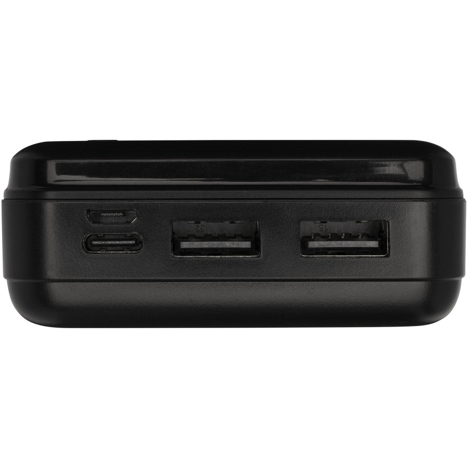 Power bank in plastica riciclata da 20.000 mAh Loop personalizzato con logo - Pubblienne