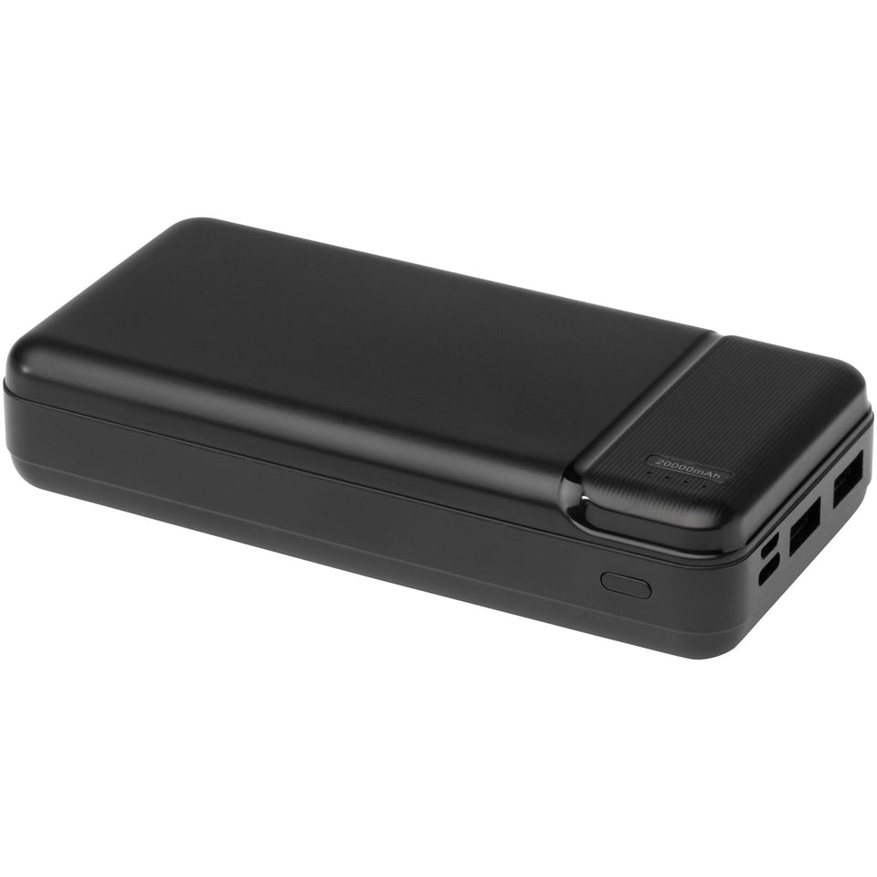 Power bank in plastica riciclata da 20.000 mAh Loop personalizzato con logo - Pubblienne