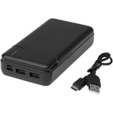 Power bank in plastica riciclata da 20.000 mAh Loop personalizzato con logo - Pubblienne