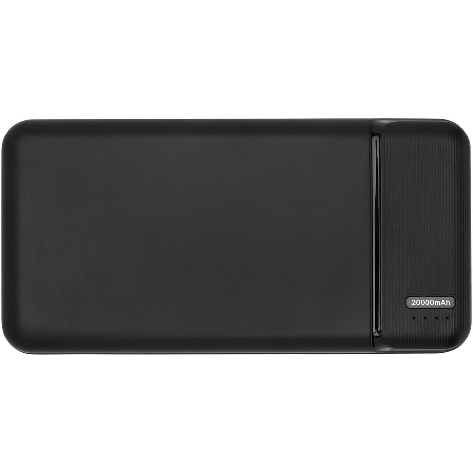 Power bank in plastica riciclata da 20.000 mAh Loop personalizzato con logo - Pubblienne