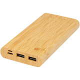 Power bank Tulda da 10,000 mAh in bambù personalizzato con logo - Pubblienne