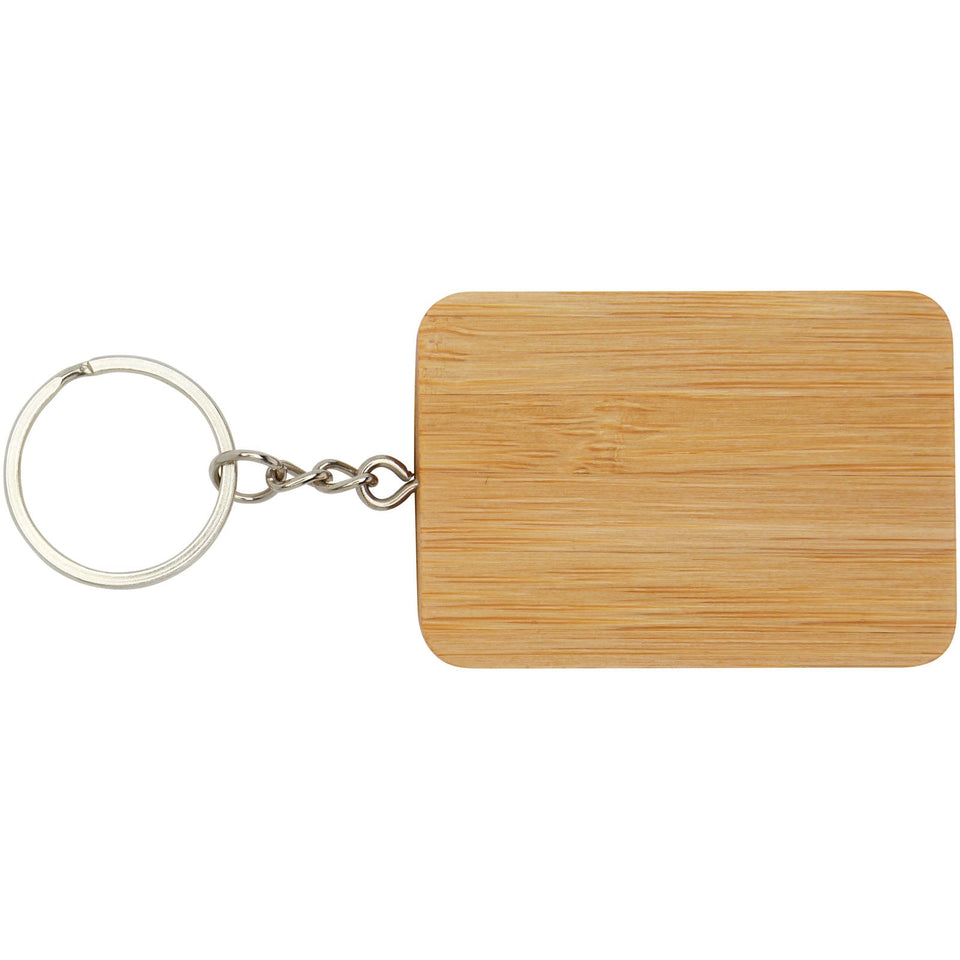 Cavo di ricarica con portachiavi in bambù 6 in 1 retrattile Reel personalizzato con logo - Pubblienne