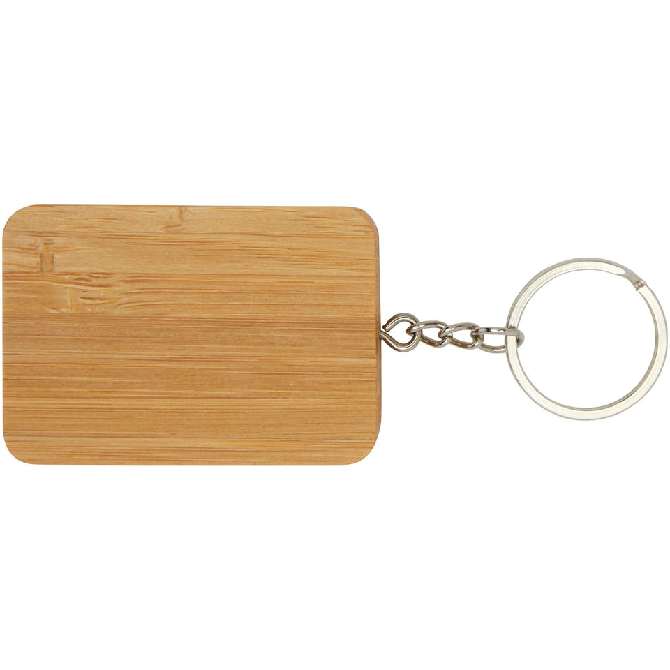 Cavo di ricarica con portachiavi in bambù 6 in 1 retrattile Reel personalizzato con logo - Pubblienne