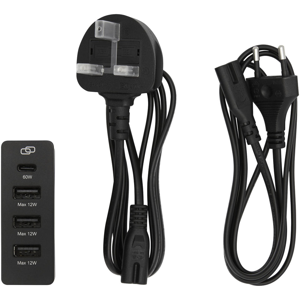 Power station da72 W in plastica riciclata PD ADAPT personalizzato con logo - Pubblienne