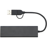 Hub USB 2.0 in alluminio riciclato RCS Rise personalizzato con logo - Pubblienne
