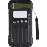Power bank a dinamo solare in plastica riciclata RCS da 10.000 mAh Soldy personalizzato con logo - Pubblienne