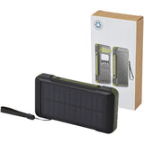 Power bank a dinamo solare in plastica riciclata RCS da 10.000 mAh Soldy personalizzato con logo - Pubblienne