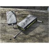 Power bank a dinamo solare in plastica riciclata RCS da 10.000 mAh Soldy personalizzato con logo - Pubblienne