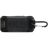 Speaker Bluetooth® IPX5 a ricarica solare in plastica riciclata RCS da 3 W con moschettone Solo personalizzato con logo - Pubblienne