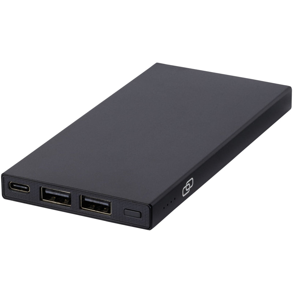 Power bank in alluminio riciclato da 5000 mAh Connect personalizzato con logo - Pubblienne