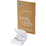 Cavo di ricarica modulare in plastica riciclata con supporto per telefono Savvy personalizzato con logo - Pubblienne