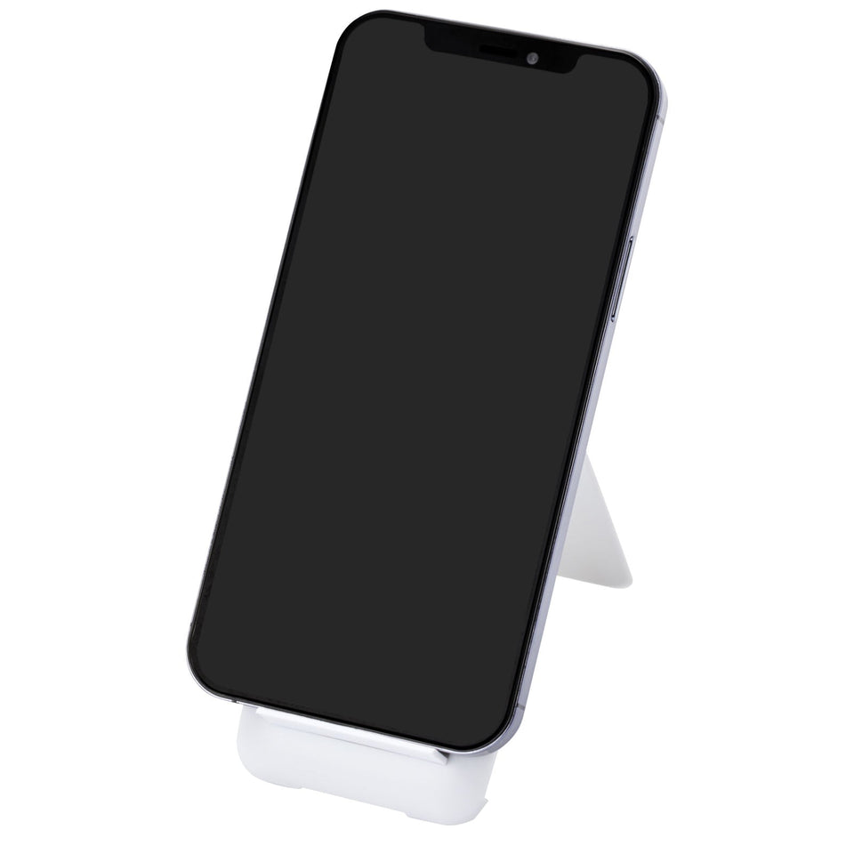 Cavo di ricarica modulare in plastica riciclata con supporto per telefono Savvy personalizzato con logo - Pubblienne