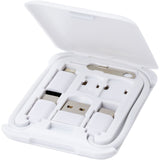 Cavo di ricarica modulare in plastica riciclata con supporto per telefono Savvy personalizzato con logo - Pubblienne