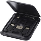 Cavo di ricarica modulare in plastica riciclata con supporto per telefono Savvy personalizzato con logo - Pubblienne