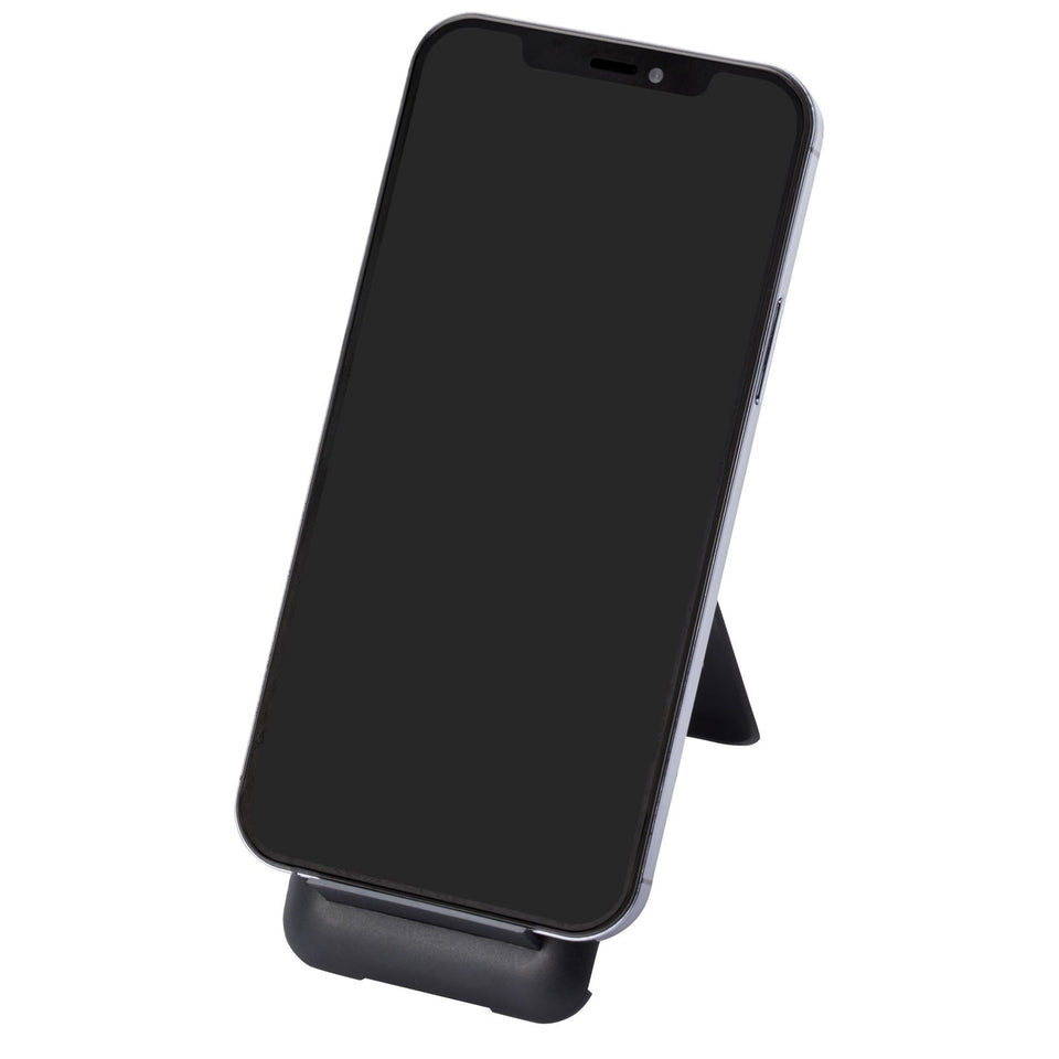 Cavo di ricarica modulare in plastica riciclata con supporto per telefono Savvy personalizzato con logo - Pubblienne