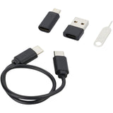 Cavo di ricarica modulare in plastica riciclata con supporto per telefono Savvy personalizzato con logo - Pubblienne