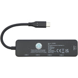 Adattatore multimediale USB 2.0-3.0 con porta HDMI in plastica riciclata certificata RCS Loop personalizzato con logo - Pubblienne