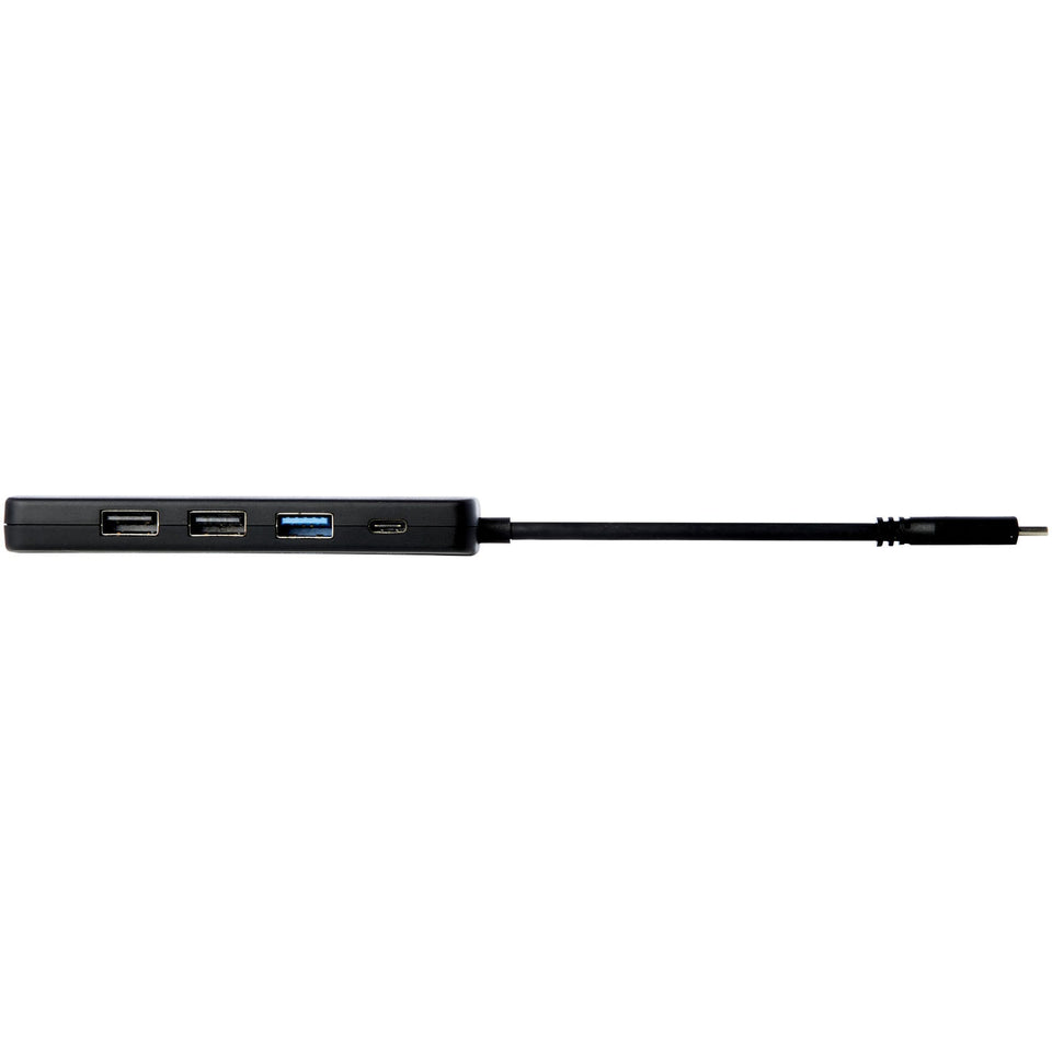 Adattatore multimediale USB 2.0-3.0 con porta HDMI in plastica riciclata certificata RCS Loop personalizzato con logo - Pubblienne