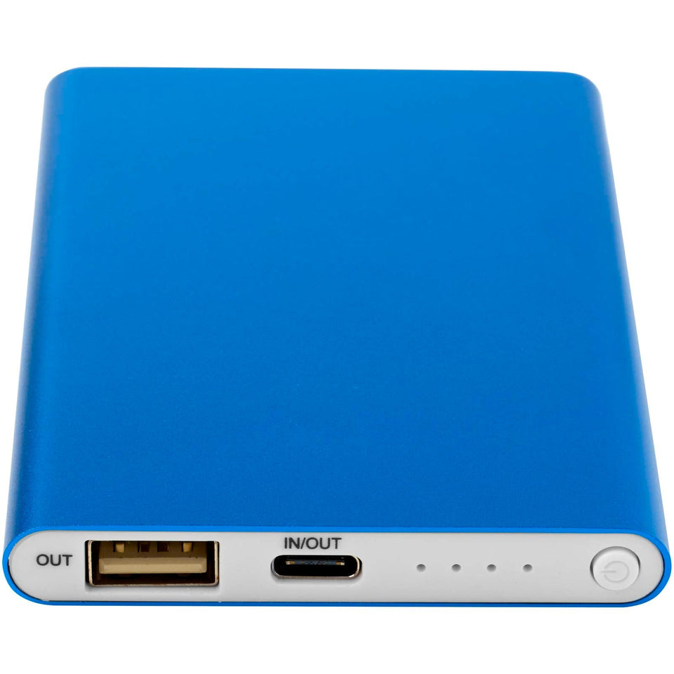 Power bank in alluminio riciclato da 4000 mAh tipo C Pep personalizzato con logo - Pubblienne