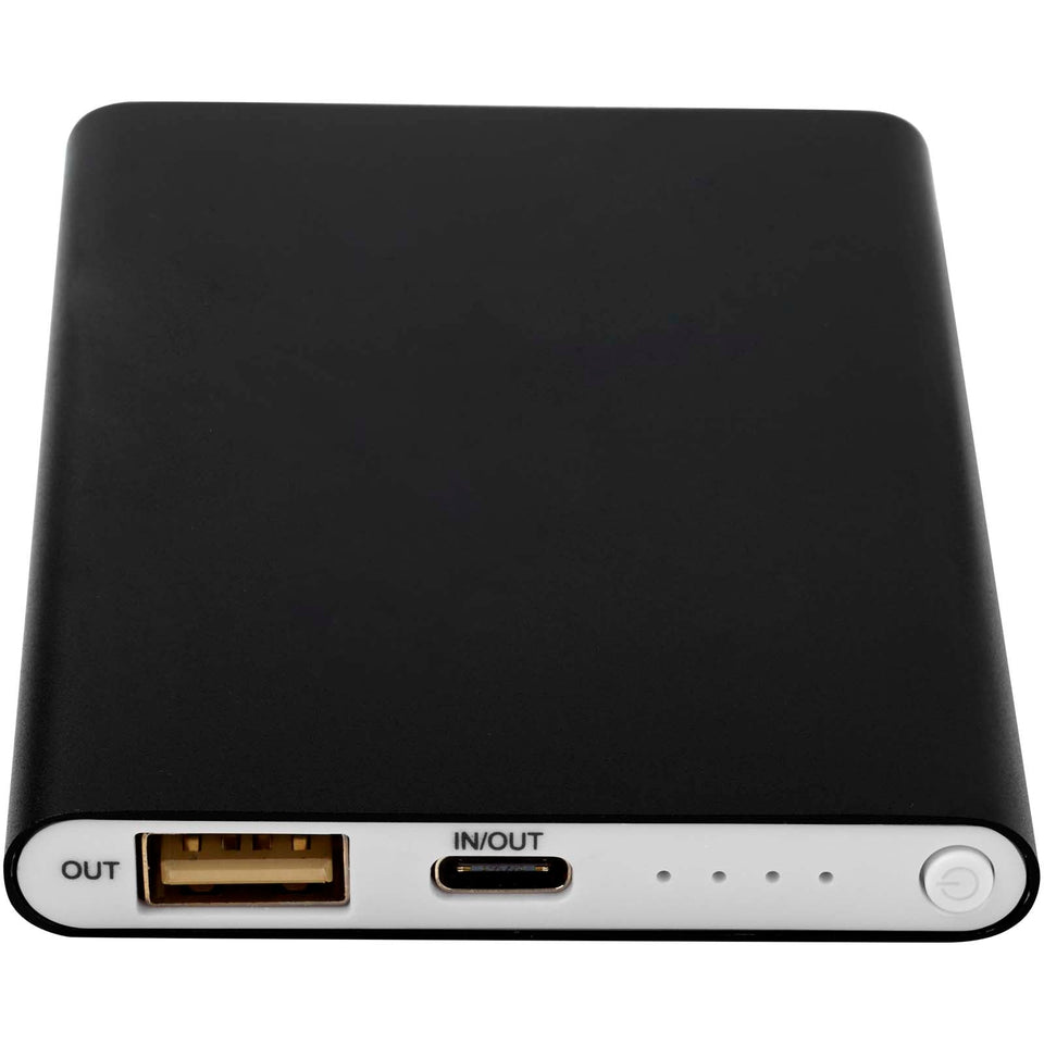 Power bank in alluminio riciclato da 4000 mAh tipo C Pep personalizzato con logo - Pubblienne