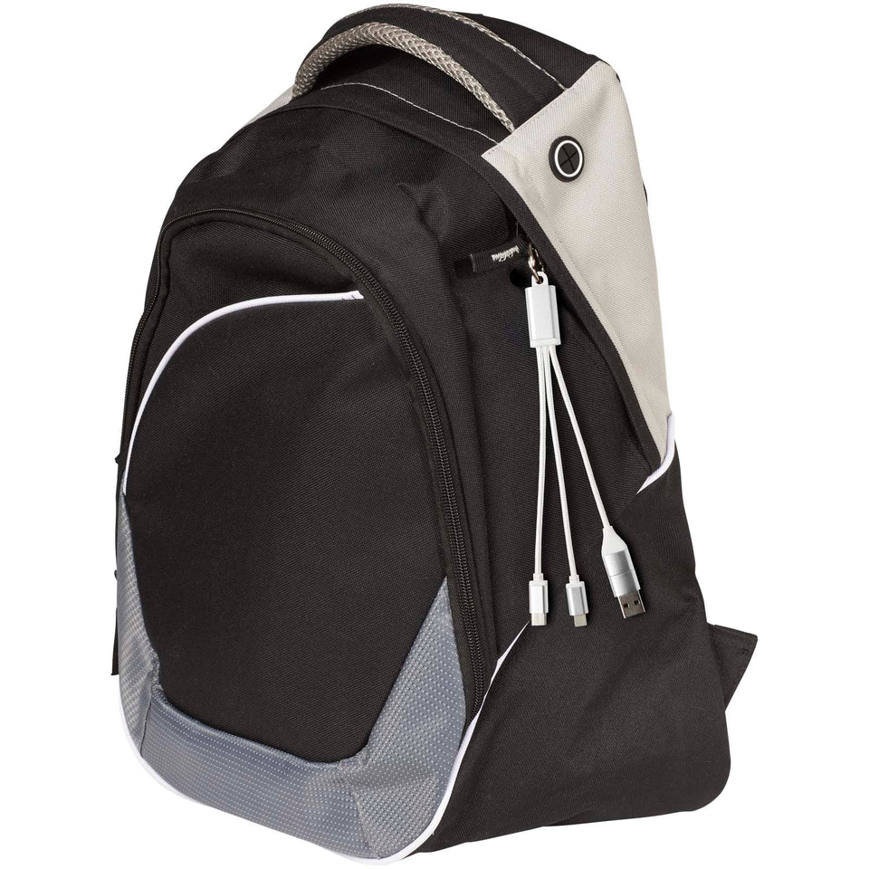 Cavo di ricarica in alluminio riciclato 4 in 1 con portachiavi Metal personalizzato con logo - Pubblienne