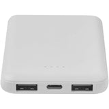 Power bank da 5000 mAh di Tipo C in plastica riciclata Asama personalizzato con logo - Pubblienne