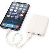 Power bank da 5000 mAh di Tipo C in plastica riciclata Asama personalizzato con logo - Pubblienne