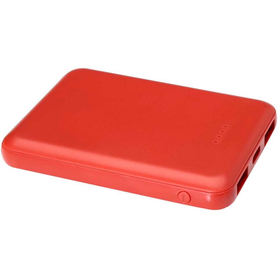 Power bank da 5000 mAh di Tipo C in plastica riciclata Asama personalizzato con logo - Pubblienne