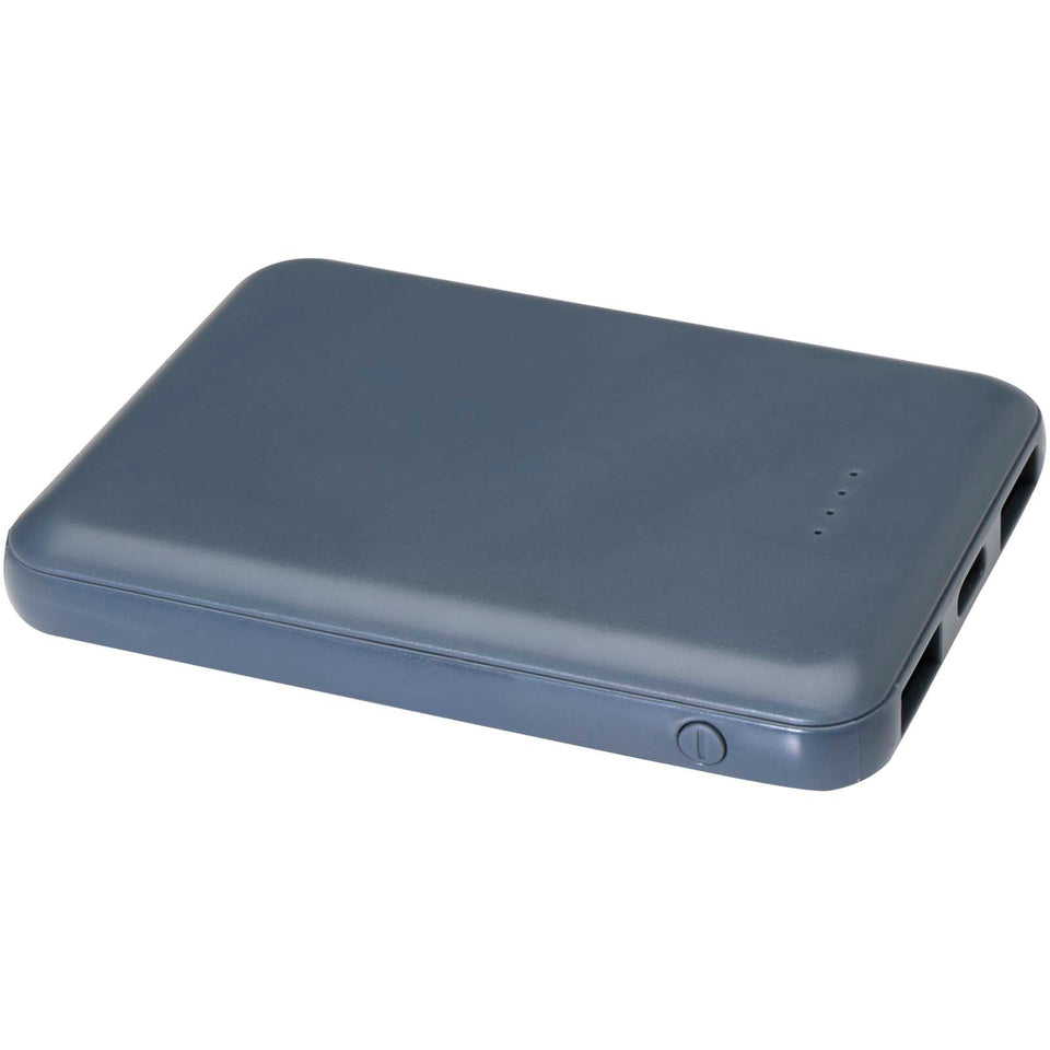 Power bank da 5000 mAh di Tipo C in plastica riciclata Asama personalizzato con logo - Pubblienne