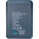 Power bank da 5000 mAh di Tipo C in plastica riciclata Asama personalizzato con logo - Pubblienne