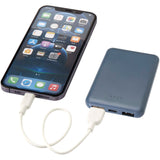 Power bank da 5000 mAh di Tipo C in plastica riciclata Asama personalizzato con logo - Pubblienne