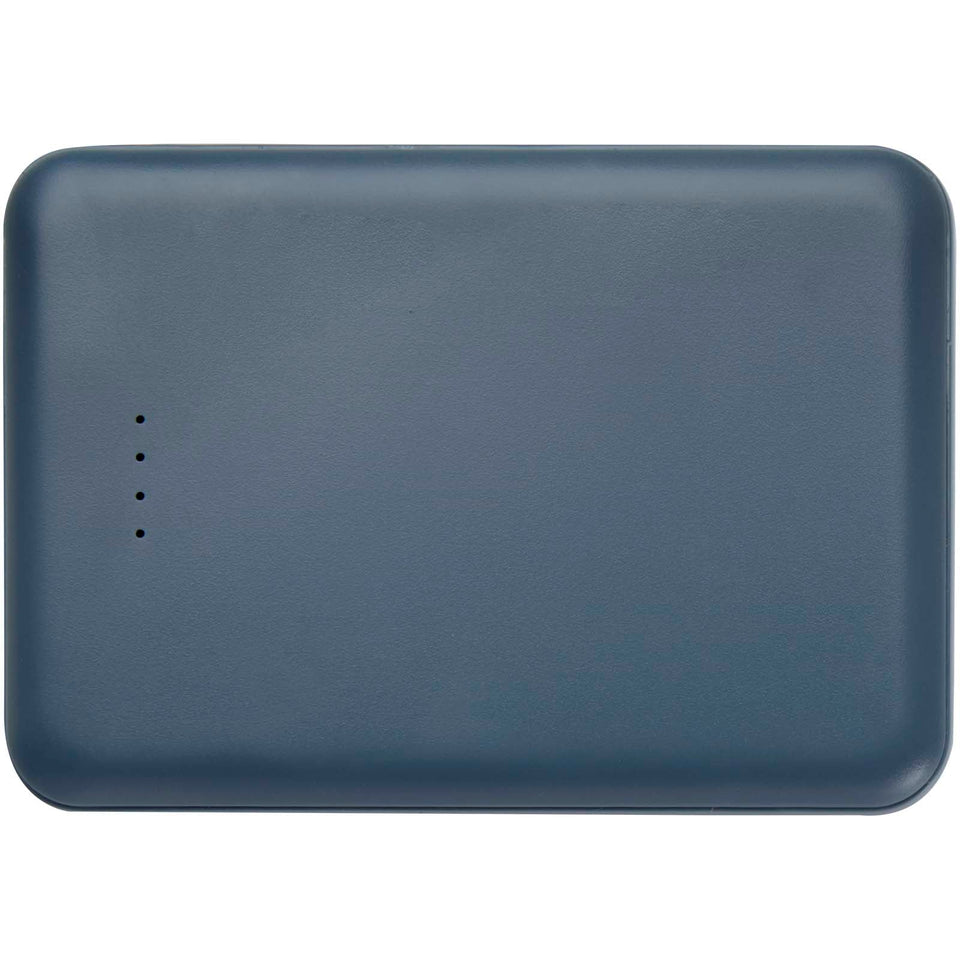Power bank da 5000 mAh di Tipo C in plastica riciclata Asama personalizzato con logo - Pubblienne