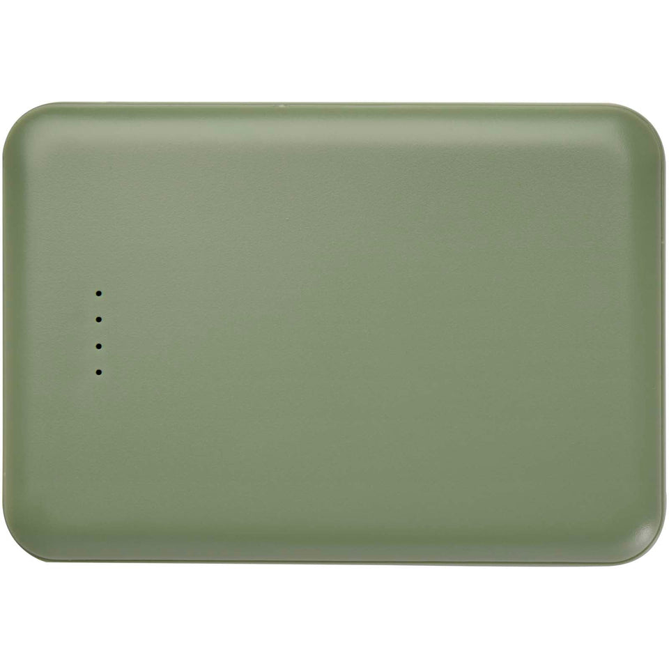 Power bank da 5000 mAh di Tipo C in plastica riciclata Asama personalizzato con logo - Pubblienne