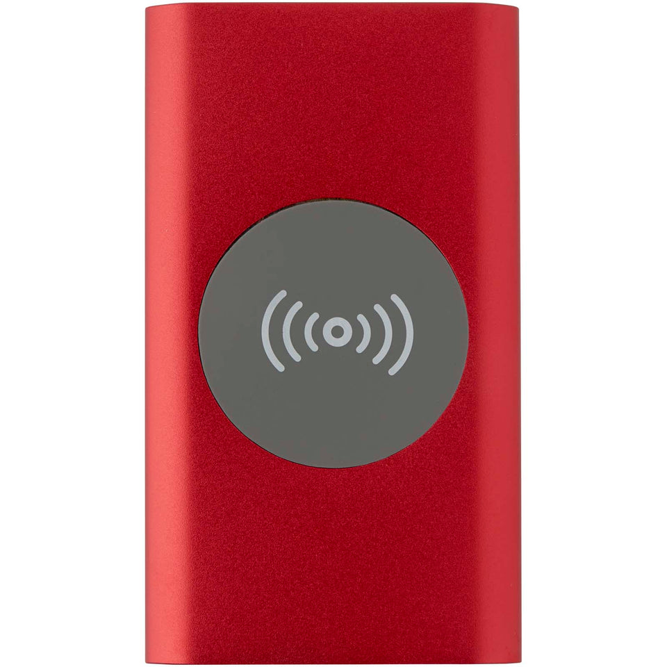 Power bank wireless da 4000 mAh Type C in alluminio riciclato Juice personalizzato con logo - Pubblienne