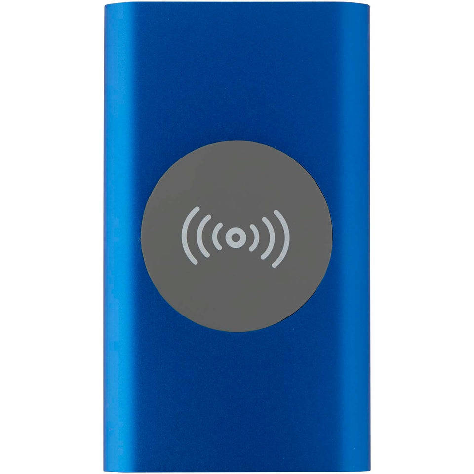 Power bank wireless da 4000 mAh Type C in alluminio riciclato Juice personalizzato con logo - Pubblienne