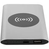Power bank wireless da 4000 mAh Type C in alluminio riciclato Juice personalizzato con logo - Pubblienne