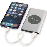 Power bank wireless da 4000 mAh Type C in alluminio riciclato Juice personalizzato con logo - Pubblienne