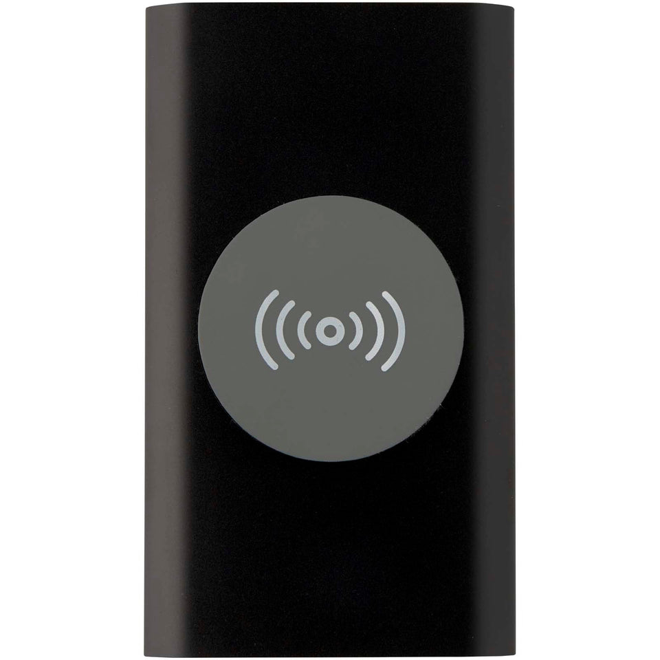 Power bank wireless da 4000 mAh Type C in alluminio riciclato Juice personalizzato con logo - Pubblienne