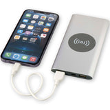 Power bank wireless da 8000 mAh Type C in alluminio riciclato Juice personalizzato con logo - Pubblienne